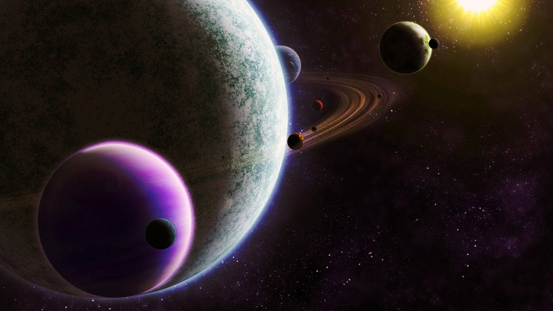 Solar System 1920X1080 Wallpaper and Background Image