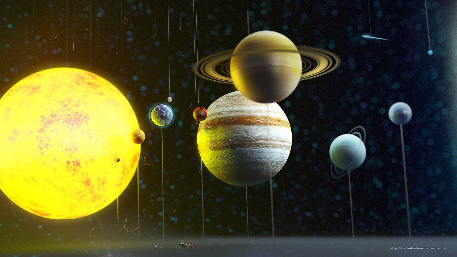 Solar System 3000X1687 Wallpaper and Background Image