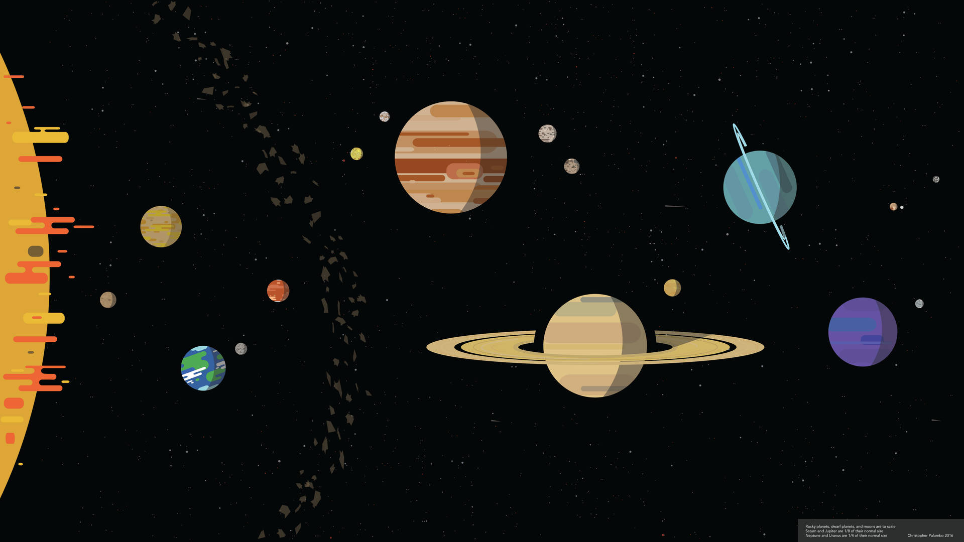 8000X4500 Solar System Wallpaper and Background