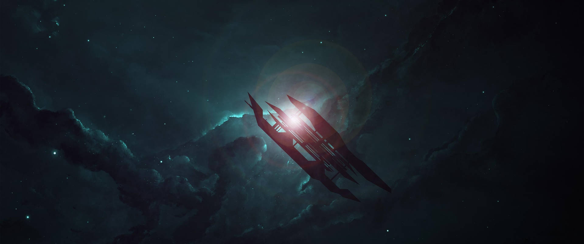 3440X1440 Spaceship Wallpaper and Background