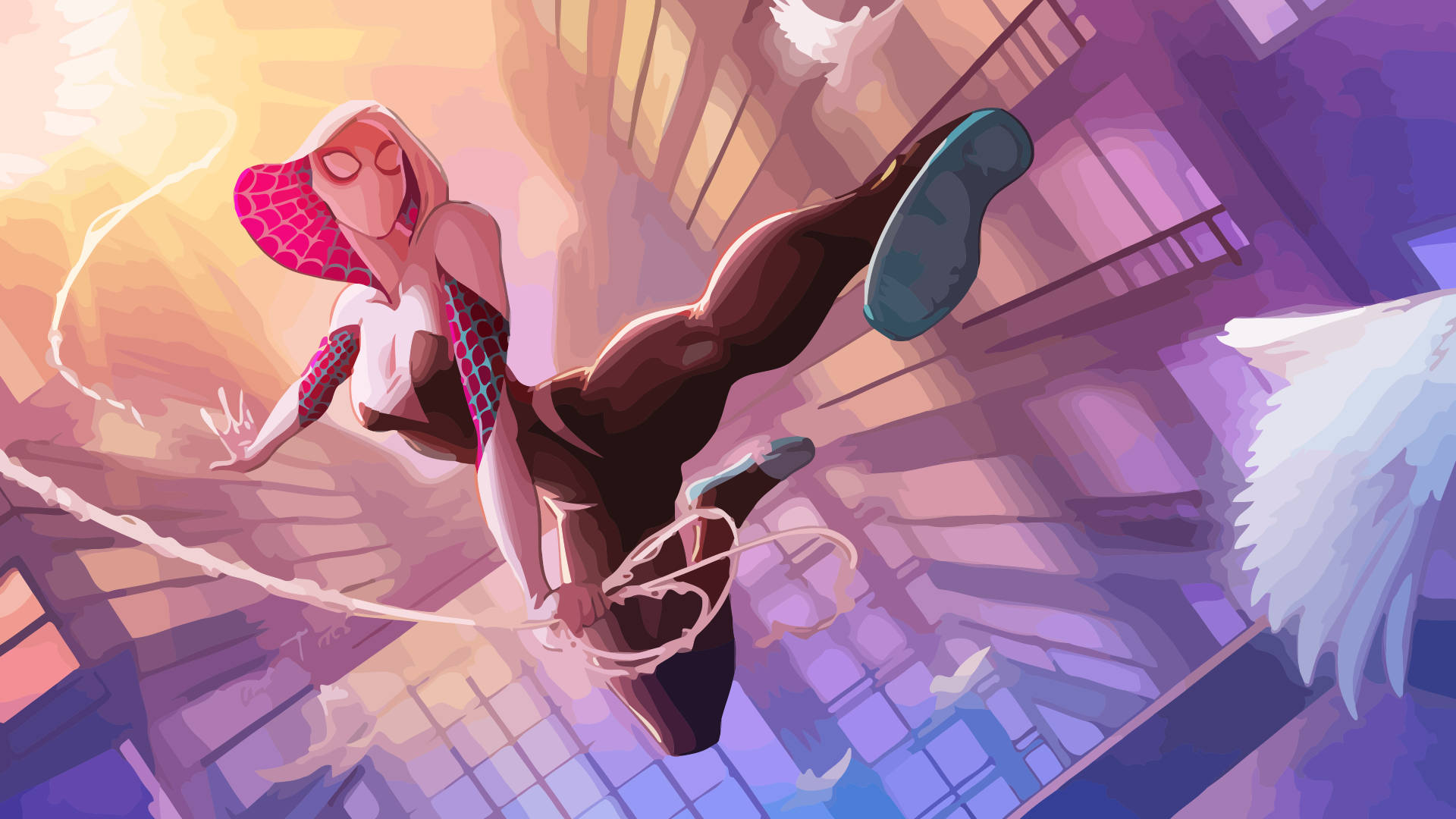 Spider Gwen 1920X1080 Wallpaper and Background Image