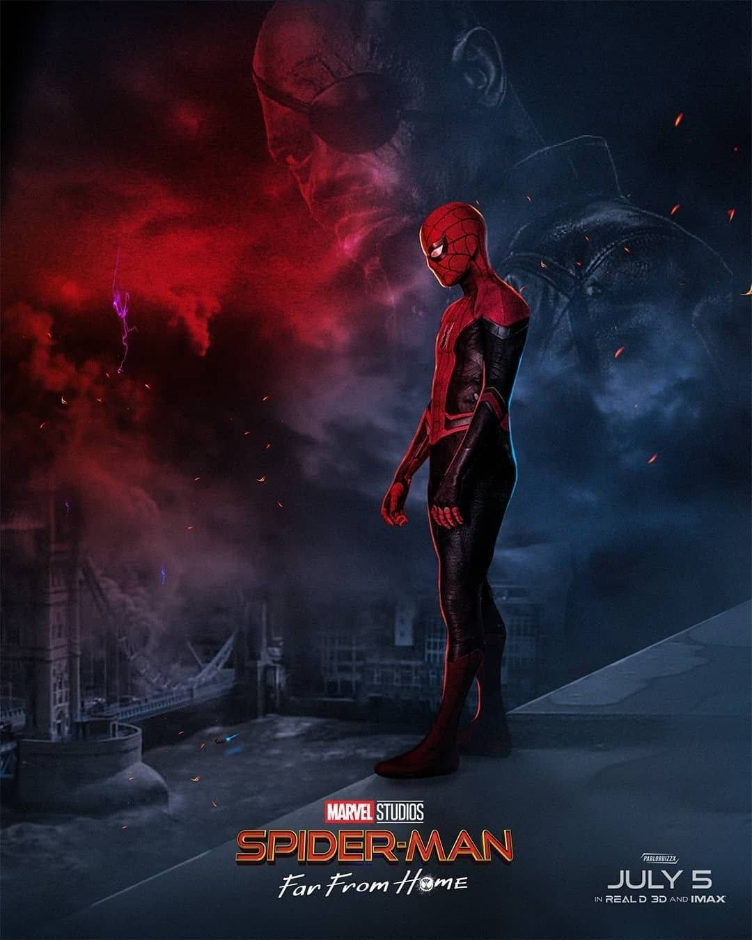 1080X1350 Spider Man Far From Home Wallpaper and Background