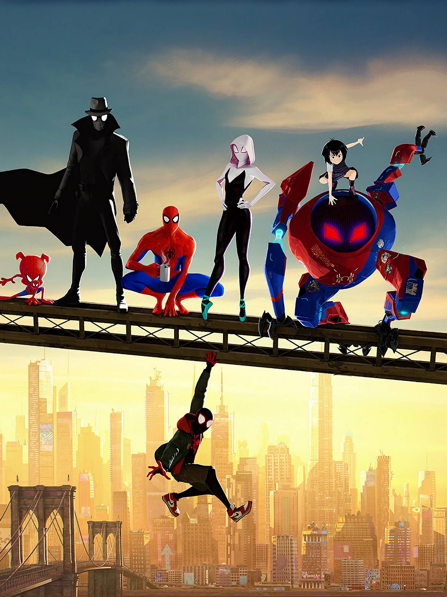 Spider Man Into The Spider Verse 2048X2732 Wallpaper and Background Image