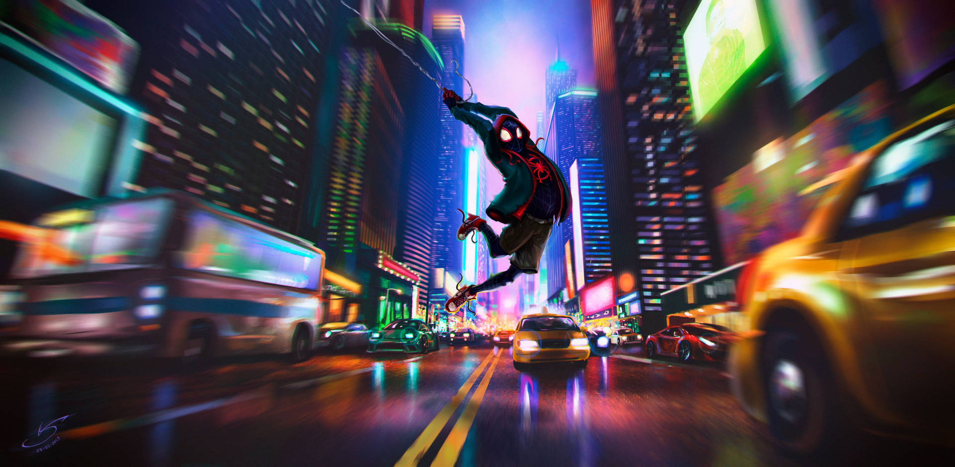 4090X2000 Spider Man Into The Spider Verse Wallpaper and Background