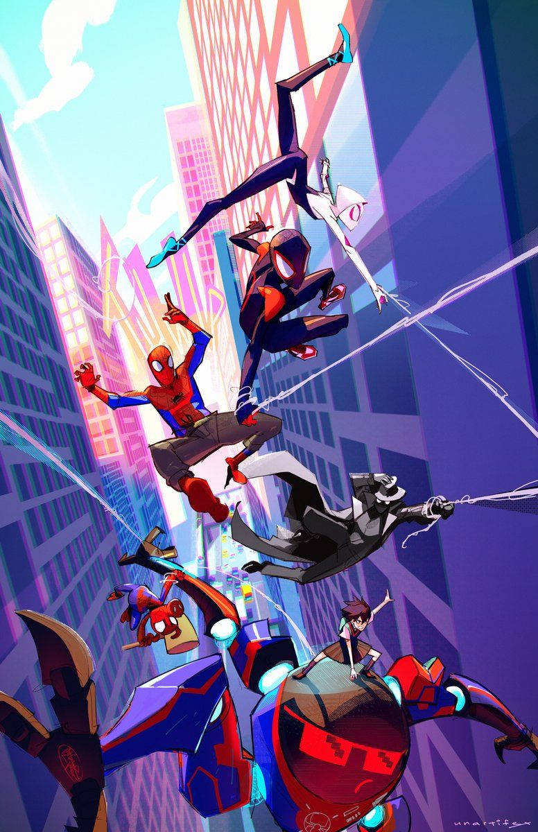 Spider Man Into The Spider Verse 776X1200 Wallpaper and Background Image