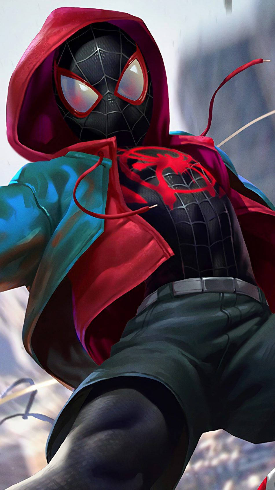Spider Man Into The Spider Verse 950X1689 Wallpaper and Background Image