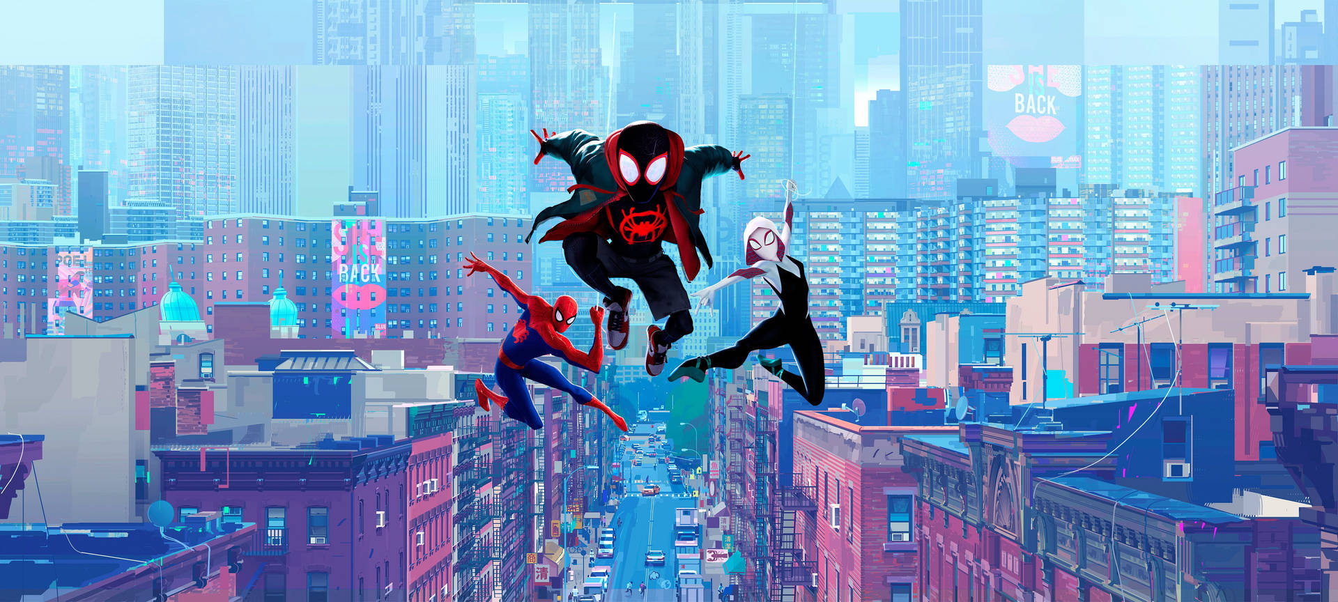 5000X2250 Spider Verse Wallpaper and Background