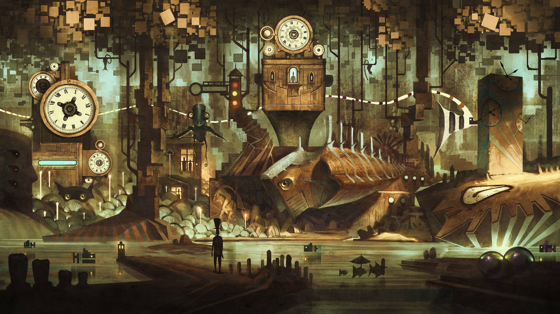 Steampunk 5000X2801 Wallpaper and Background Image