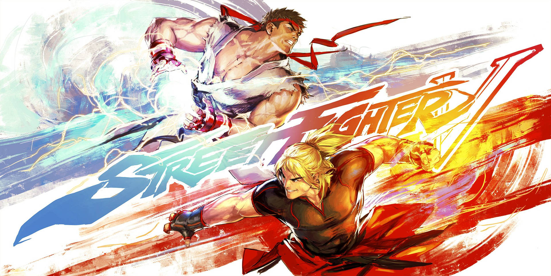 2394X1200 Street Fighter Wallpaper and Background