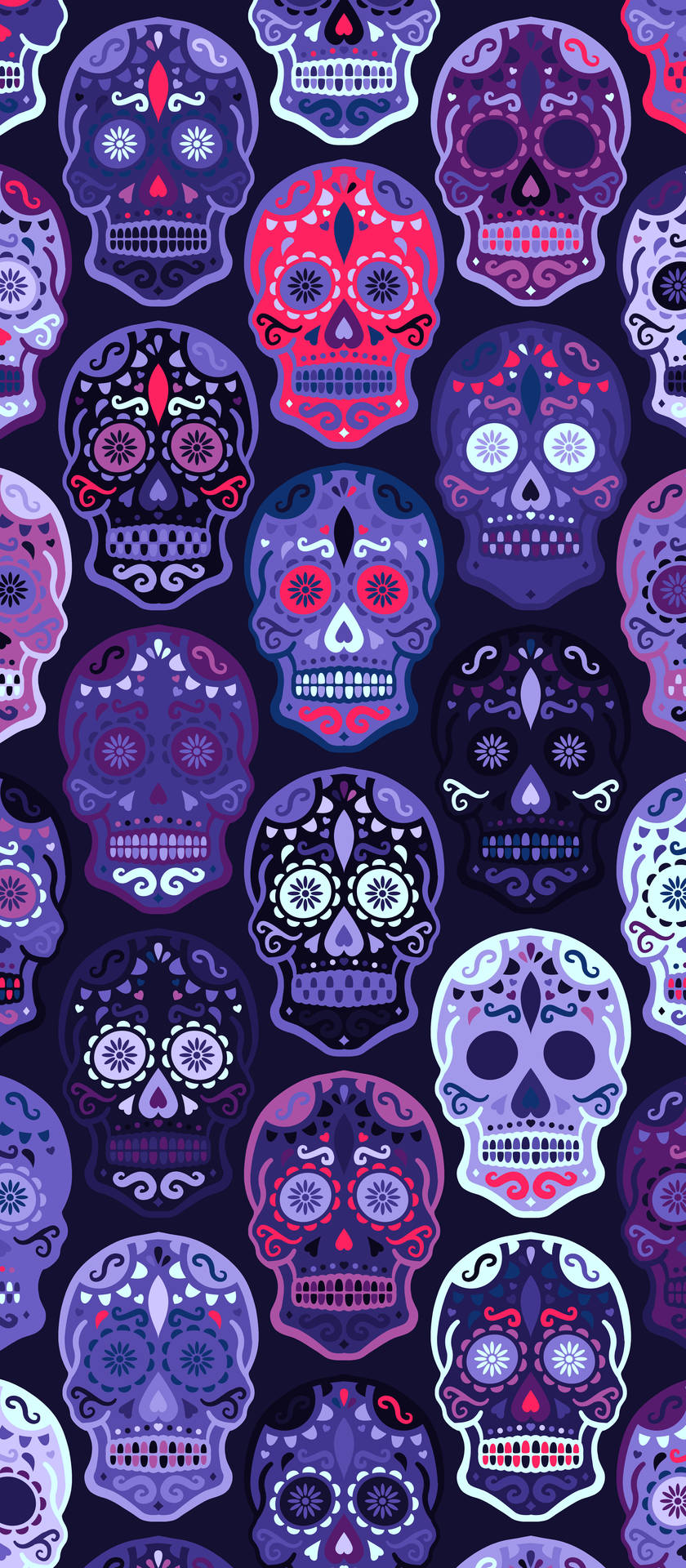 Sugar Skull 2800X6400 Wallpaper and Background Image