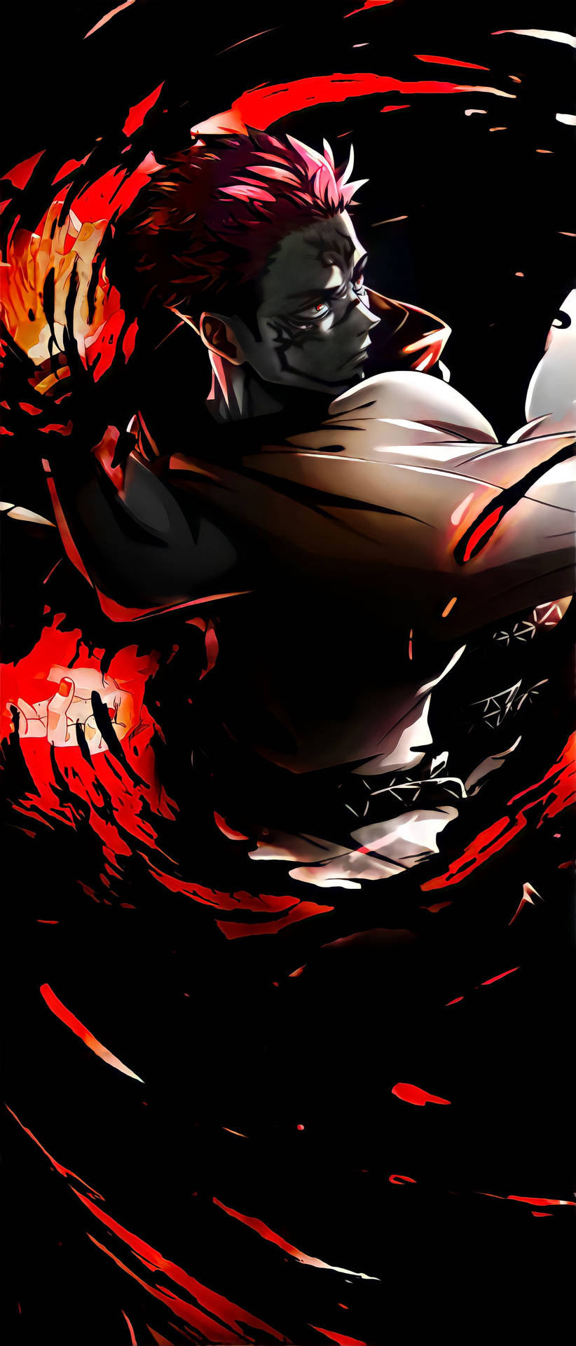 1754X4096 Sukuna Wallpaper and Background