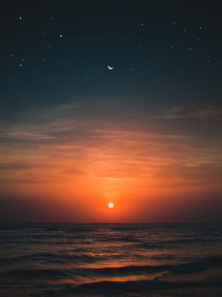 750X1000 Sun And Moon Wallpaper and Background
