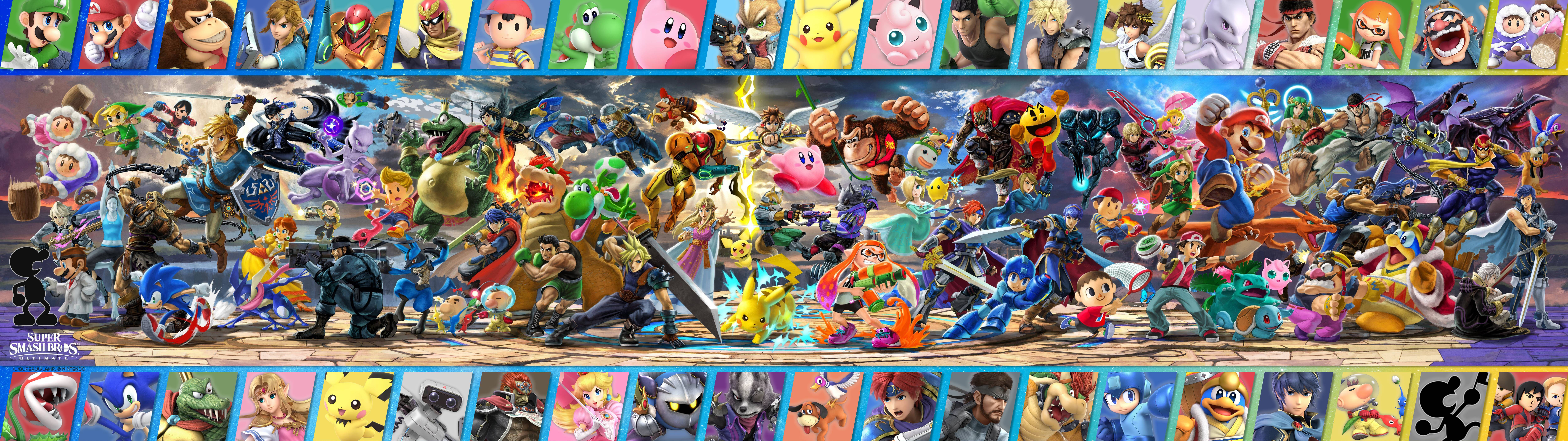 Super Smash Bros 10000X2813 Wallpaper and Background Image