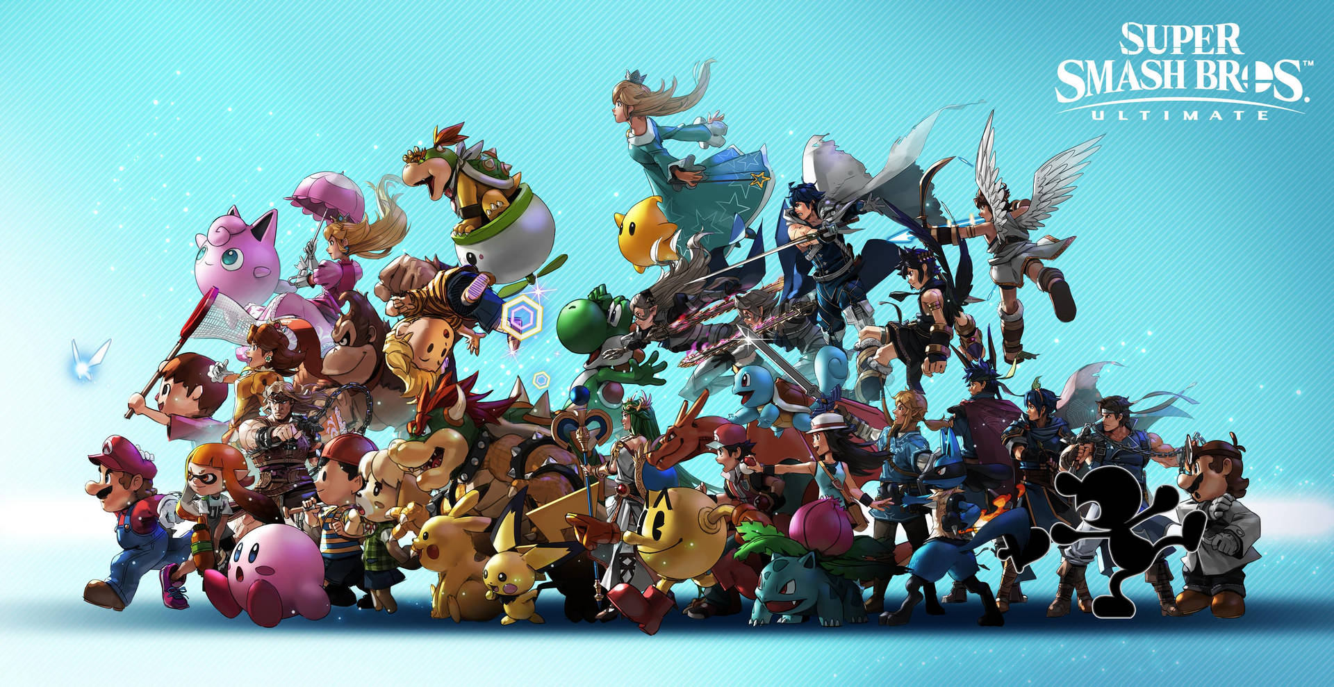 Super Smash Bros Ultimate 3411X1757 Wallpaper and Background Image