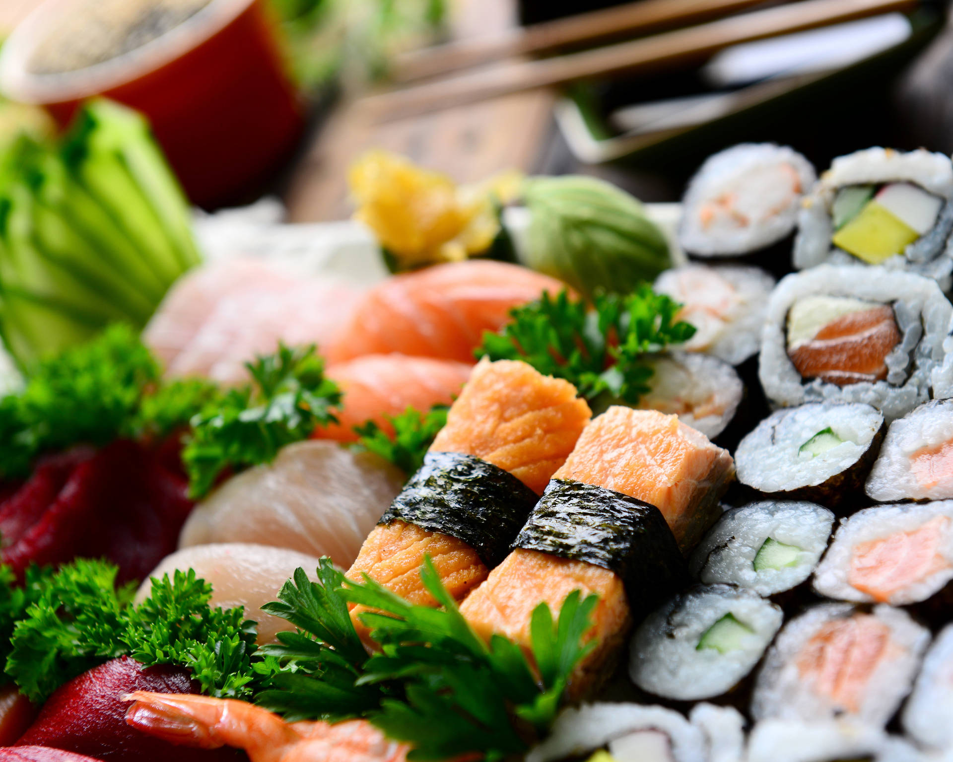 6144X4912 Sushi Wallpaper and Background