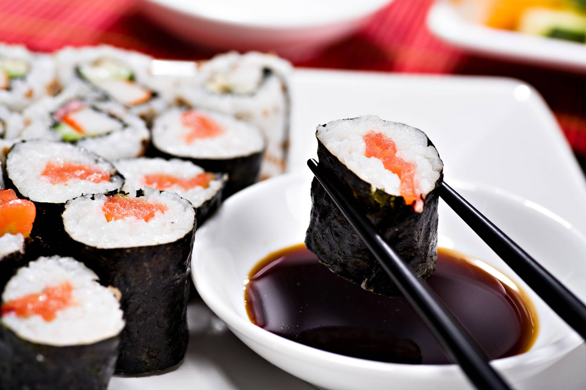 8736X5824 Sushi Wallpaper and Background