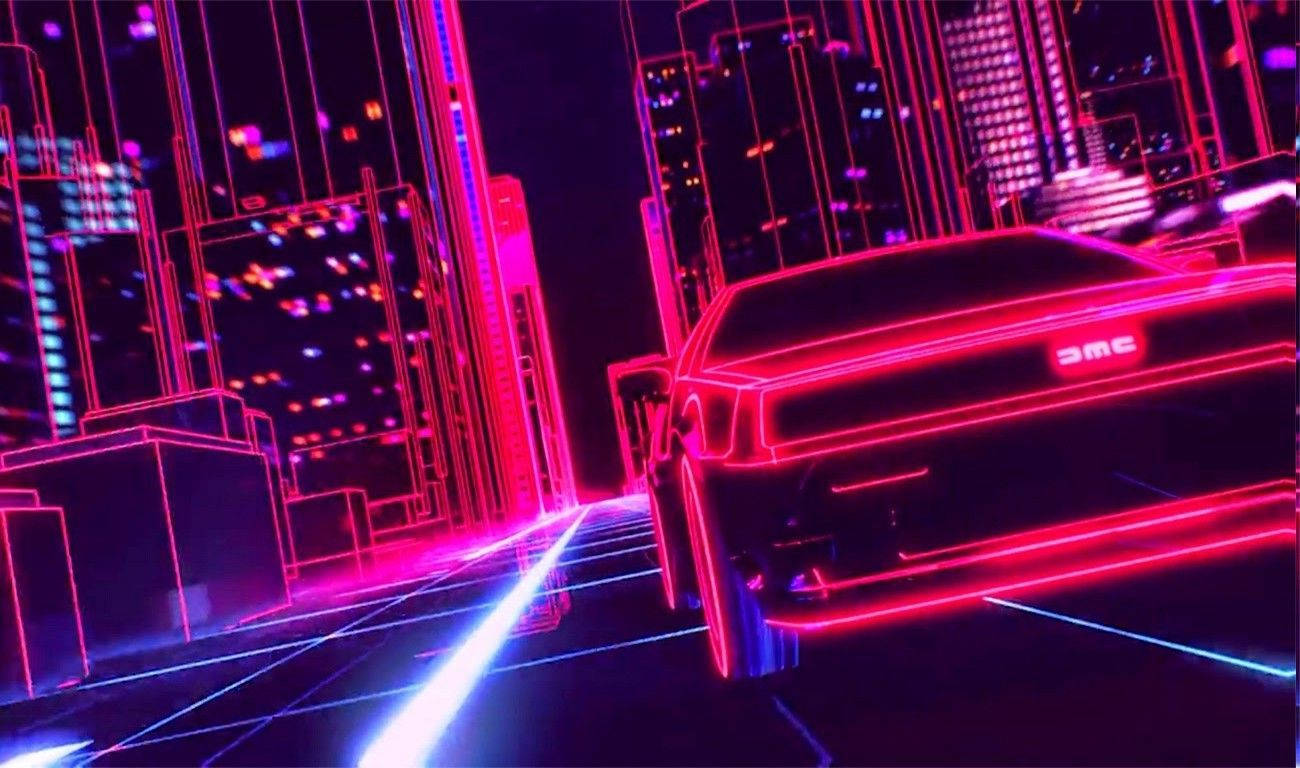 1300X768 Synthwave Wallpaper and Background