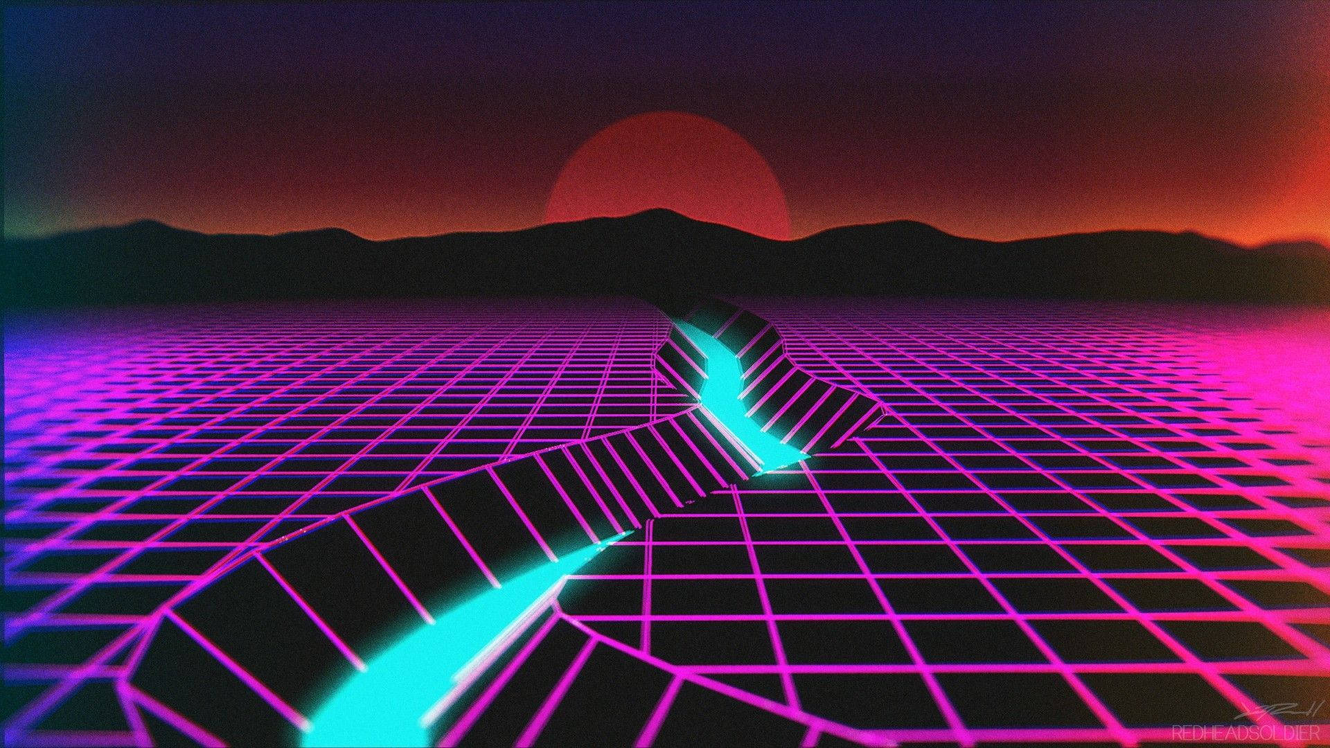 1920X1080 Synthwave Wallpaper and Background