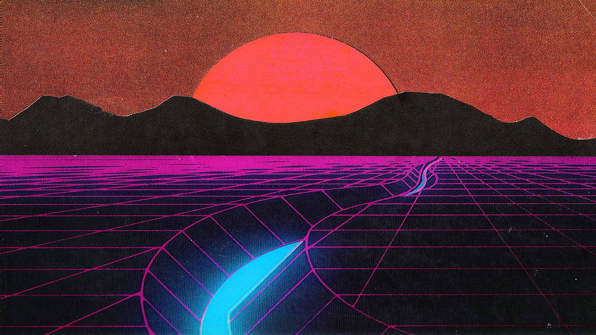 Synthwave 2048X1152 Wallpaper and Background Image