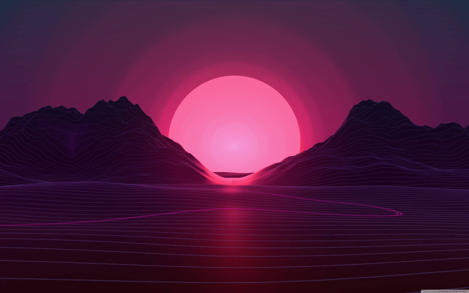 3840X2400 Synthwave Wallpaper and Background