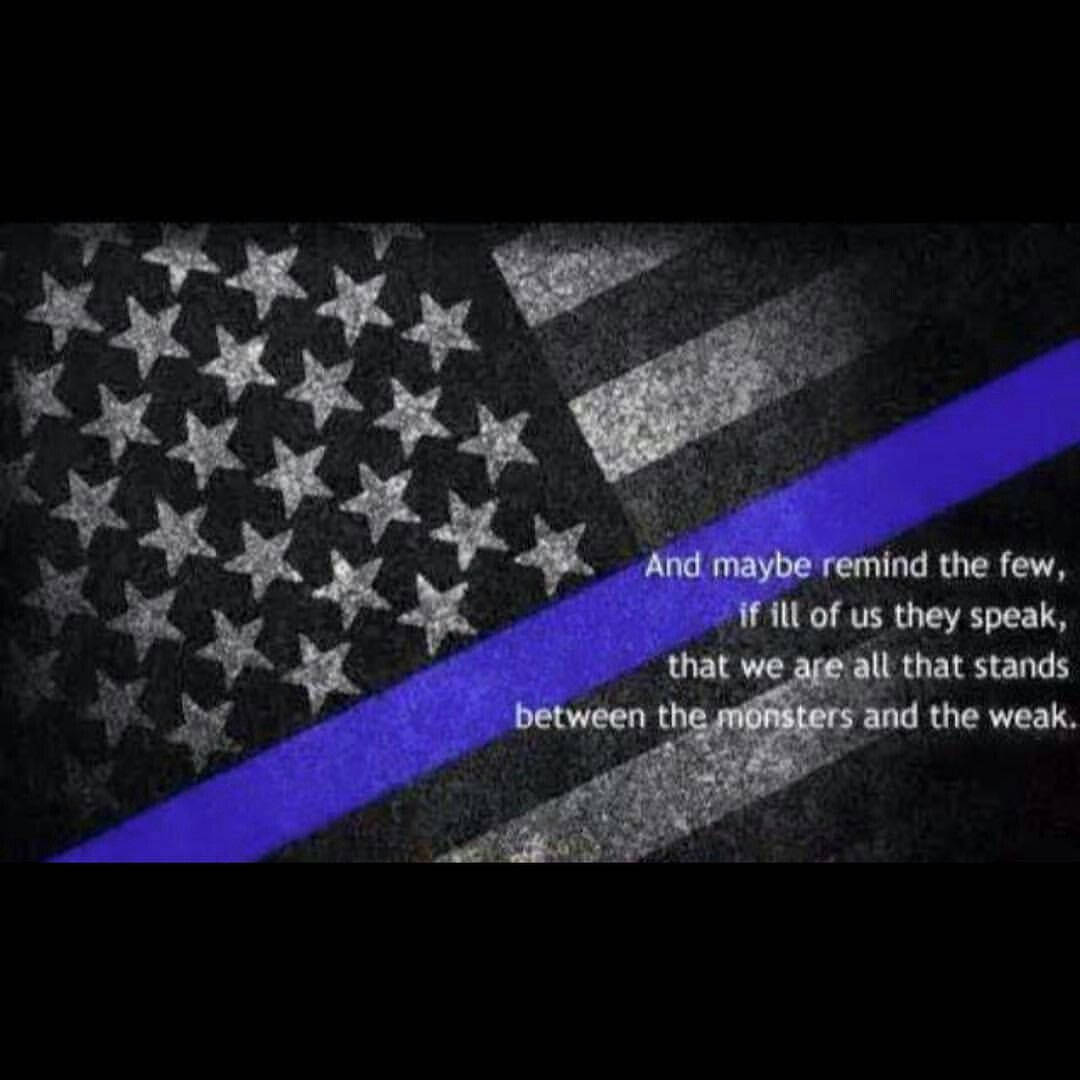 Thin Blue Line 1080X1080 Wallpaper and Background Image