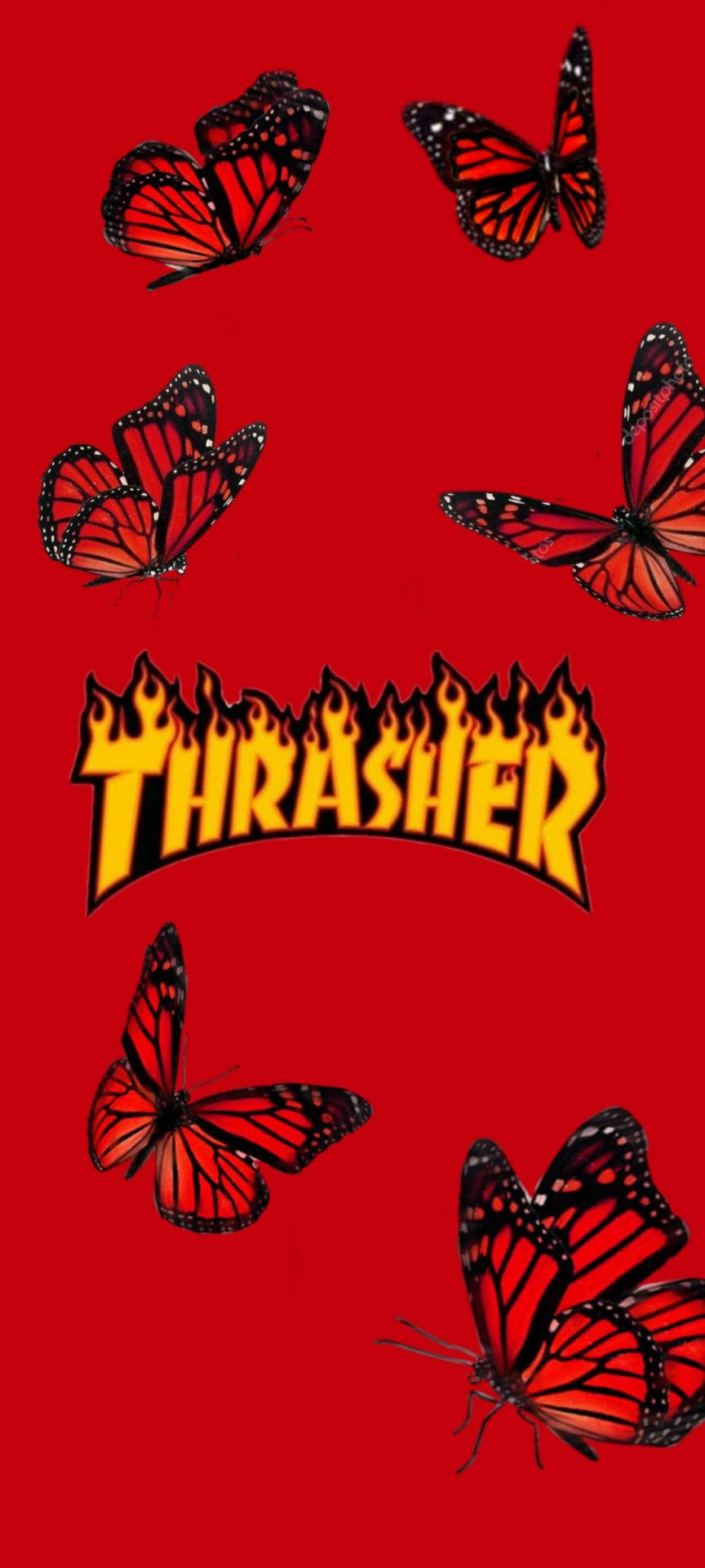 1080X2400 Thrasher Wallpaper and Background