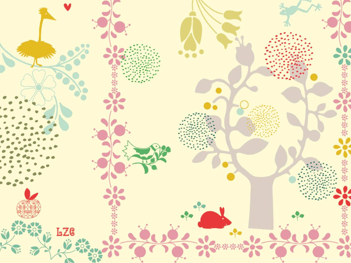 1152X864 Whimsical Wallpaper and Background