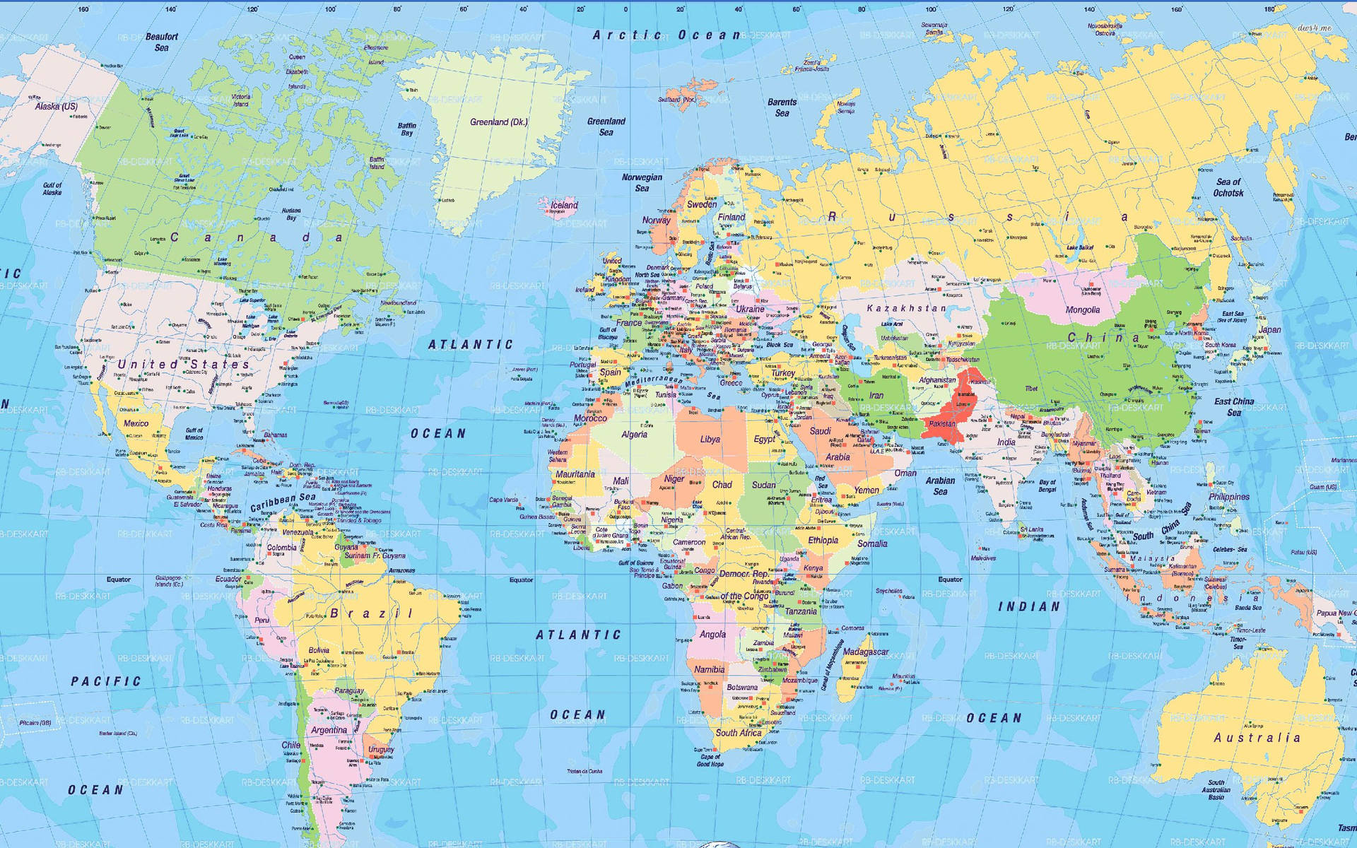 2560X1600 World Map Wallpaper and Background