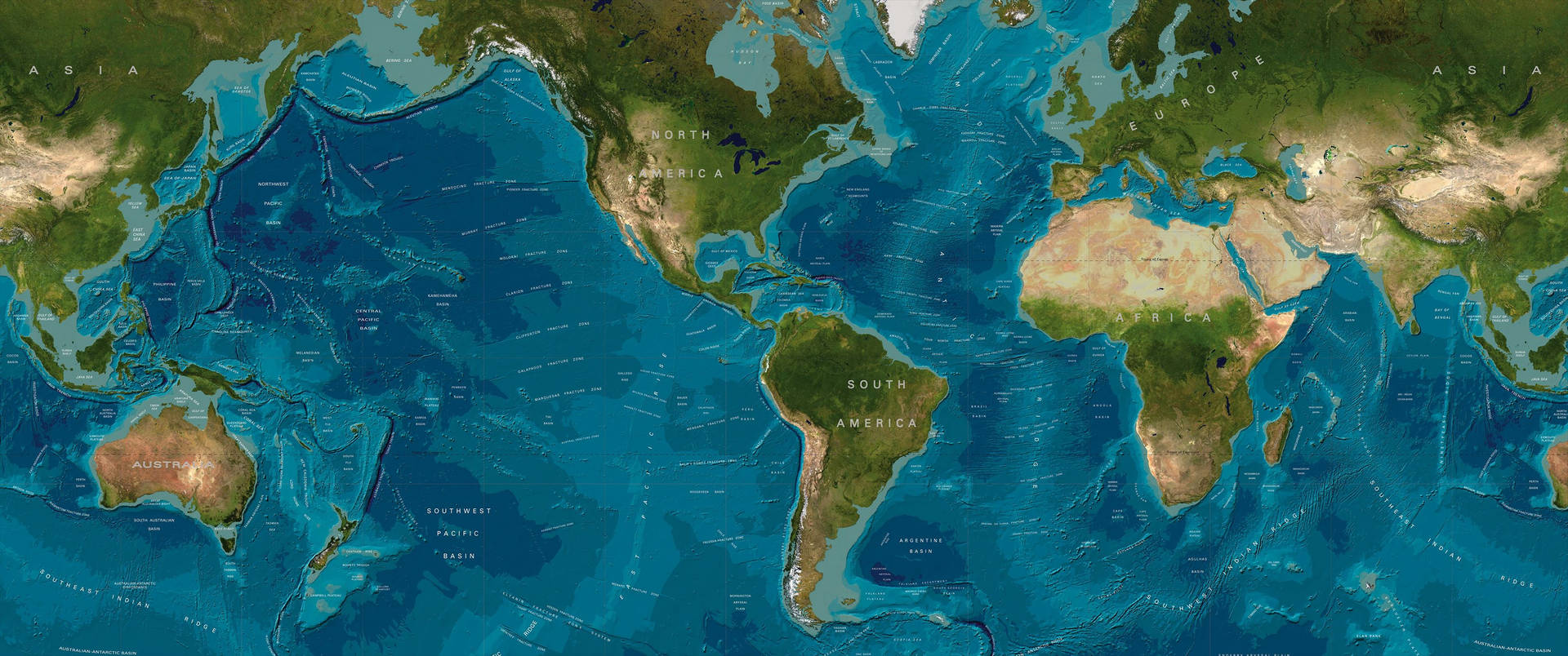 World Map 3440X1440 Wallpaper and Background Image