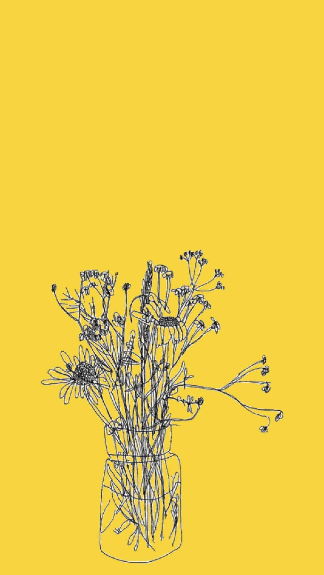 1068X1896 Yellow Aesthetic Wallpaper and Background