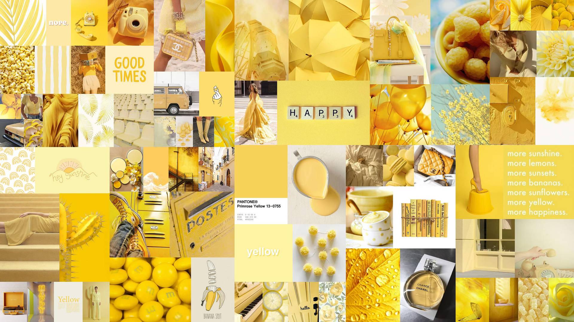 Yellow Aesthetic 3000X1688 Wallpaper and Background Image