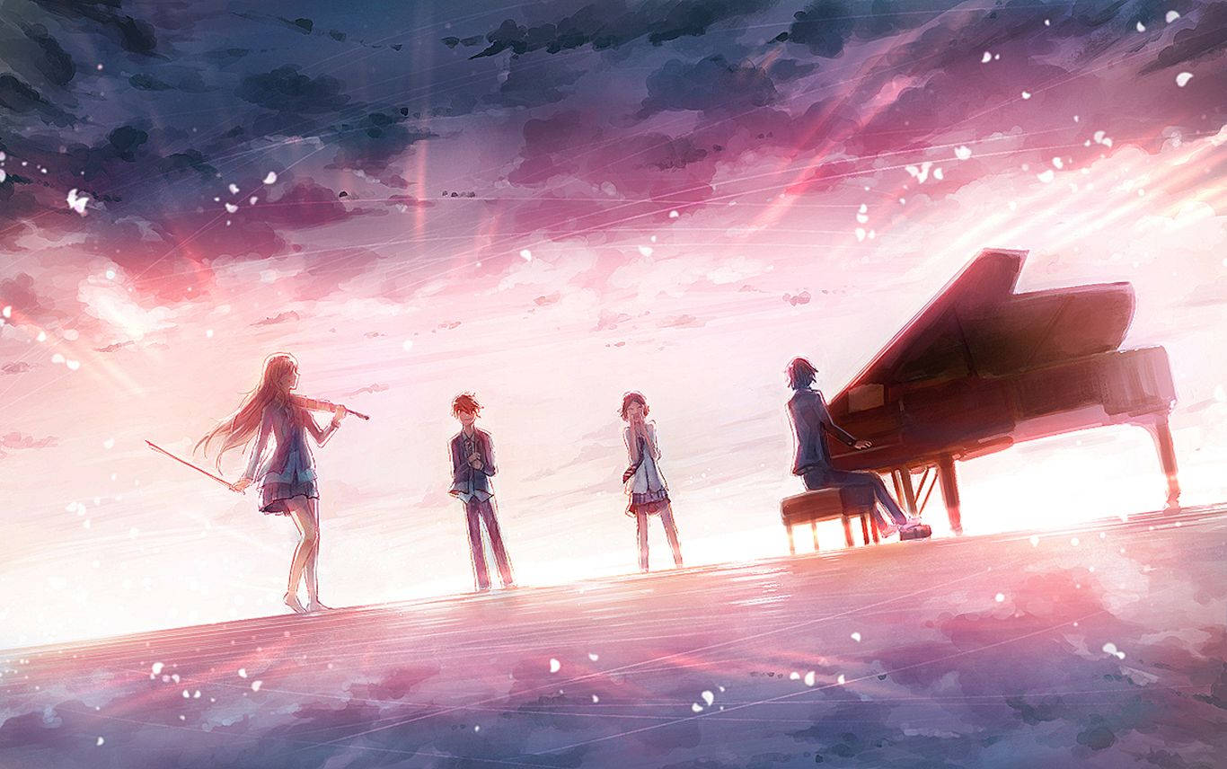 1366X856 Your Lie In April Wallpaper and Background